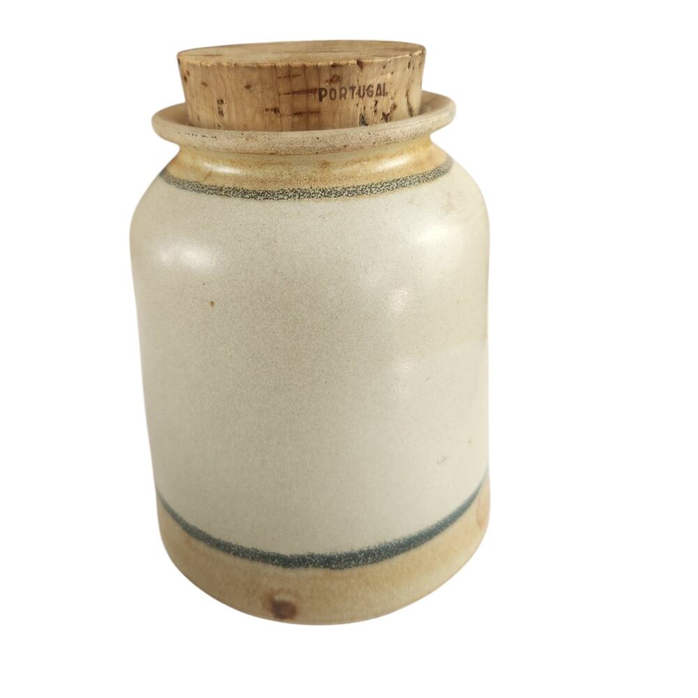 RARE Vtg Dr. Brophy's Word Jar '81 AFTERNOON DELIGHTS Ceramic Cork Clay Beige - Picture 8 of 15